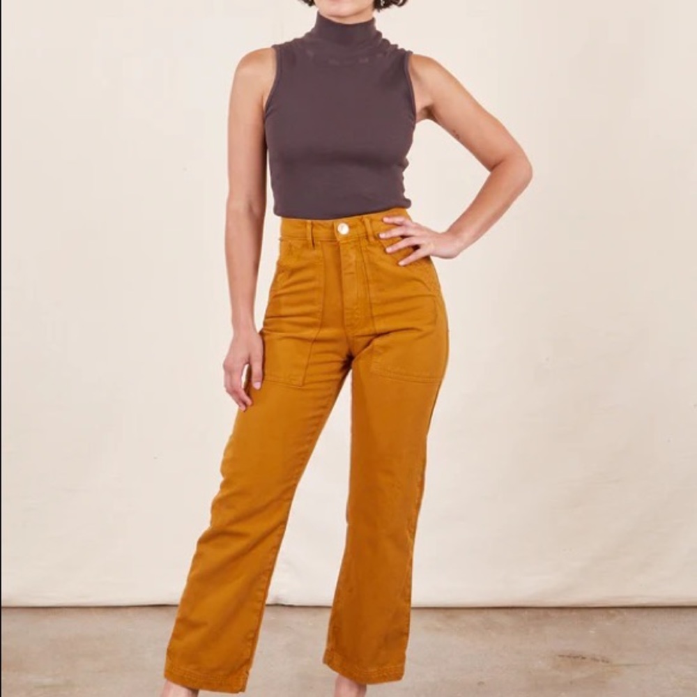 Big Bud Press Petite Work Pants Spicy Mustard Size L